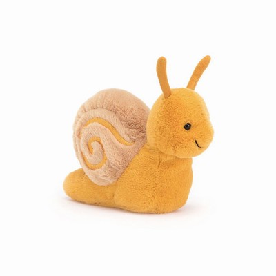 Jellycat Sandy Snail USA | 32140AMCK